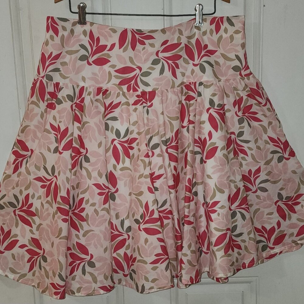 Cato pink floral skirt